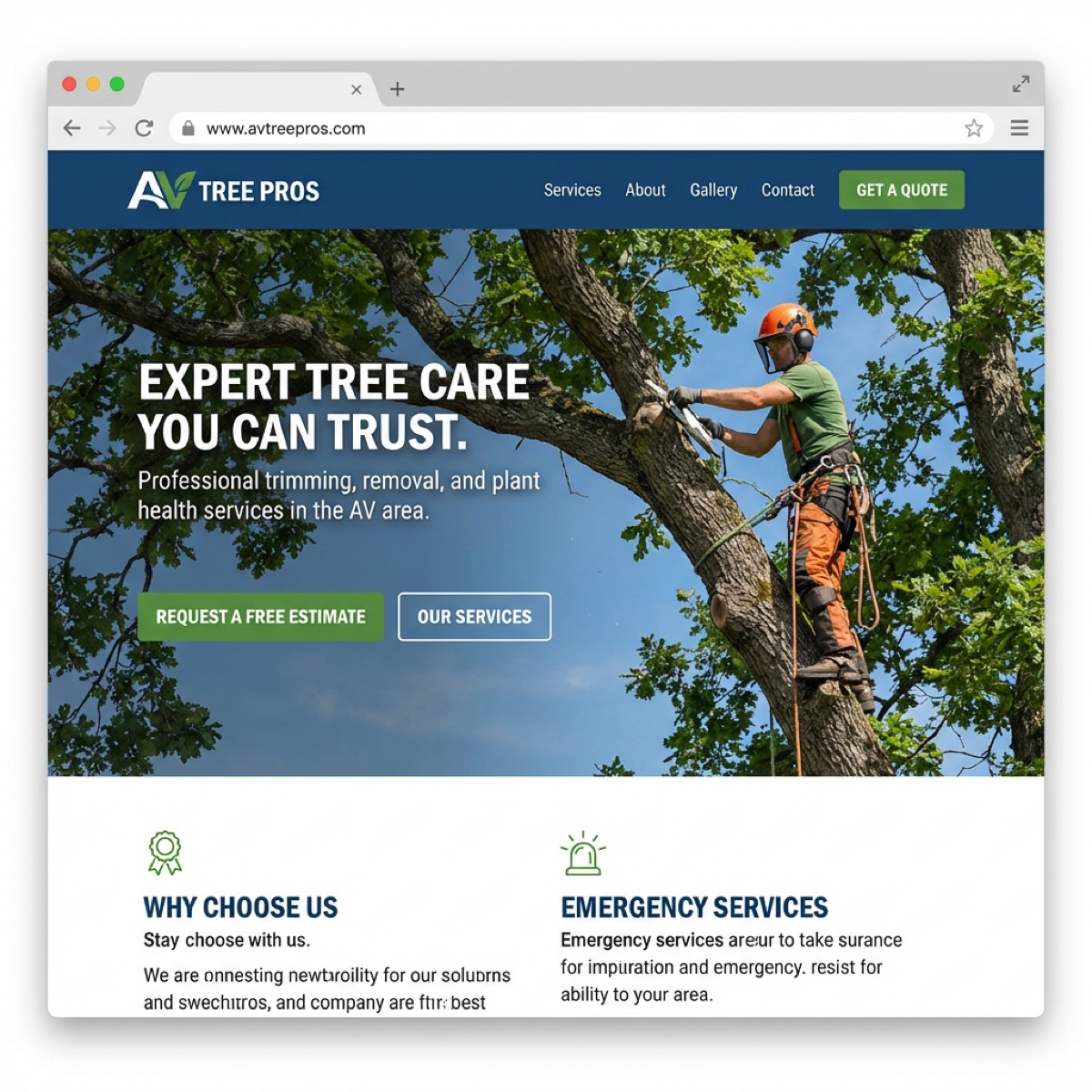 AV Tree Pros Website