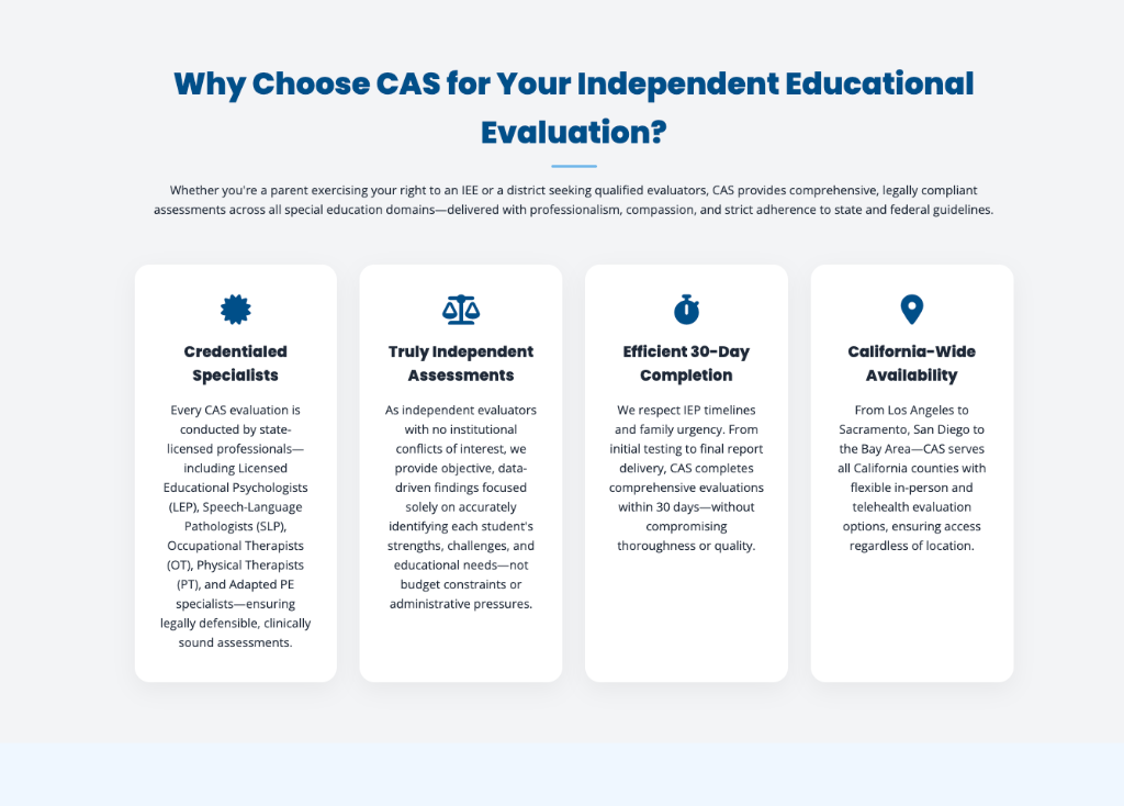 Why Choose CAS