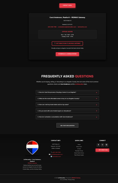 LA Relocation Contact & FAQ