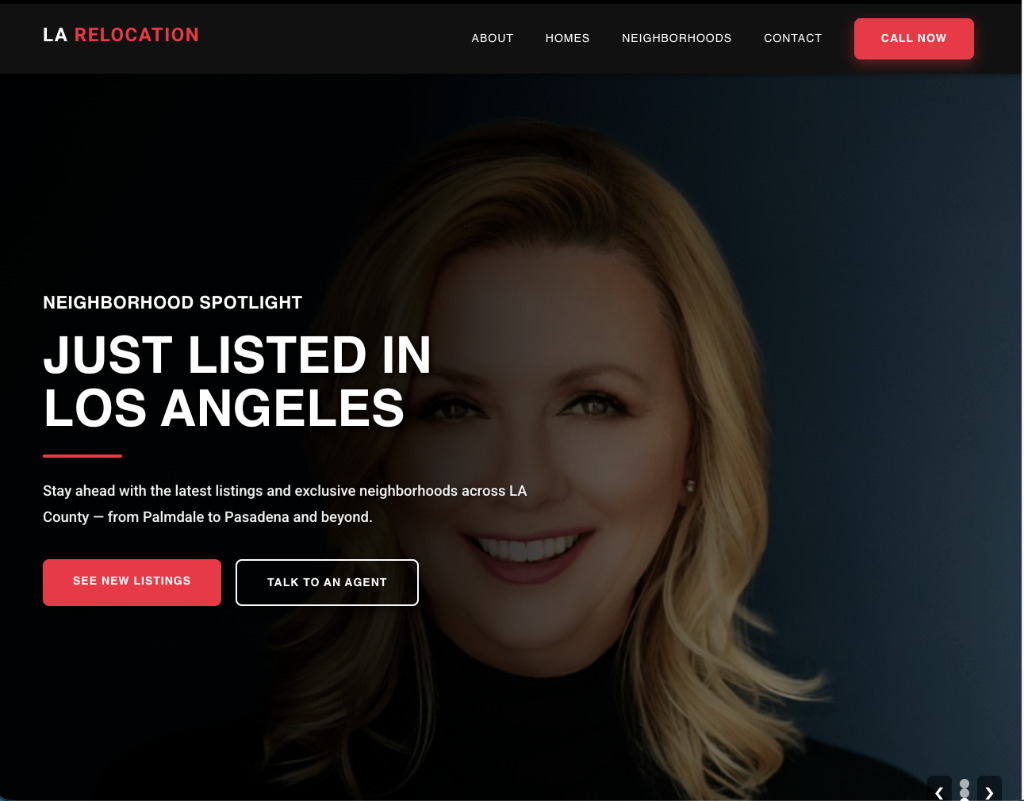 LA Relocation Hero - Just Listed