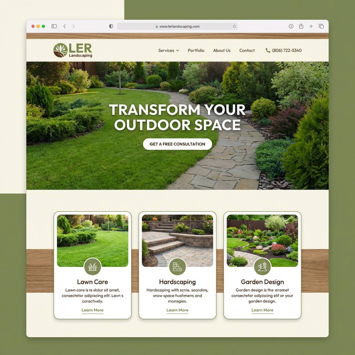 LER Landscaping Website